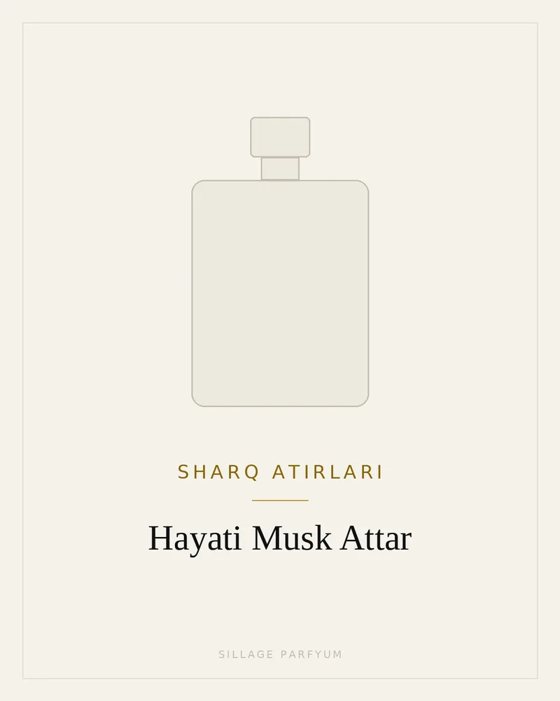 Sharq atirlari Hayati Musk Attar — rasm hali yuklanmagan