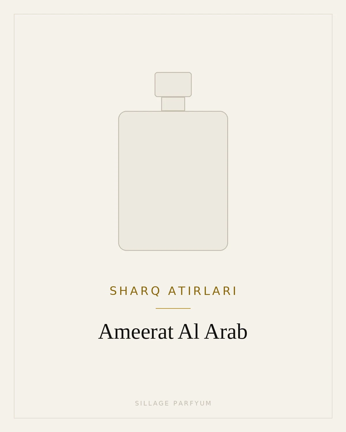 Sharq atirlari Ameerat Al Arab — rasm hali yuklanmagan
